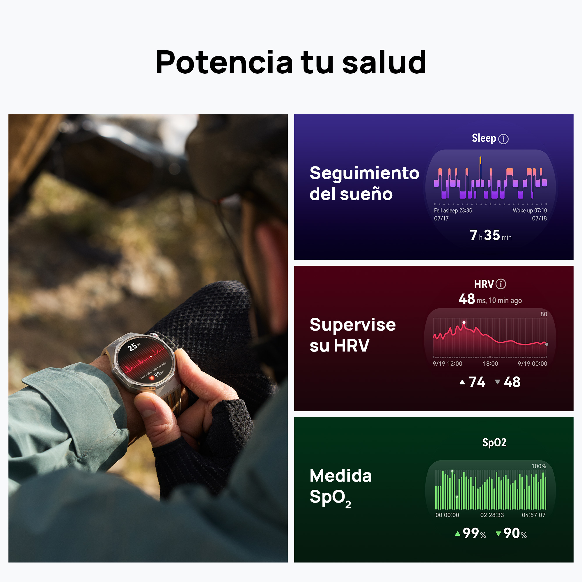 SMARTWATCH HUAWEI WATCH GT 6 PRO 46MM - NEGRO | BATERÍA HASTA 21 DÍAS* | TITANIO Y CRISTIAL DE ZAFIRO - 9