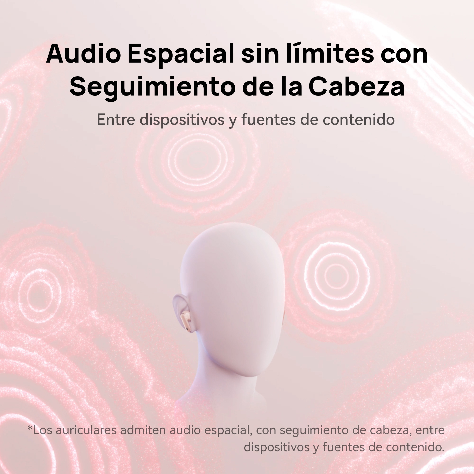 AUDÍFONOS INALÁMBRICOS HUAWEI FREEBUDS 7I - ROSADO | CANCELACIÓN ACTIVA DE RUIDO DINÁMICA INTELIGENTE 4.0 - 5