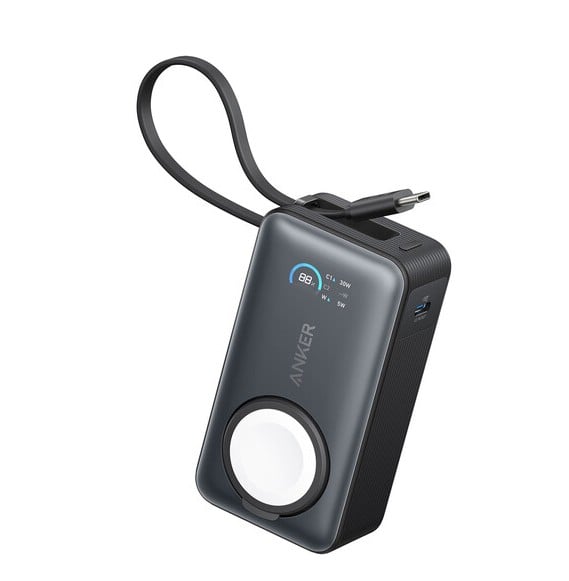 ANKER MAGGO POWER BANK 10K, 35W, FOR APPLE WATCH BLACK - 1