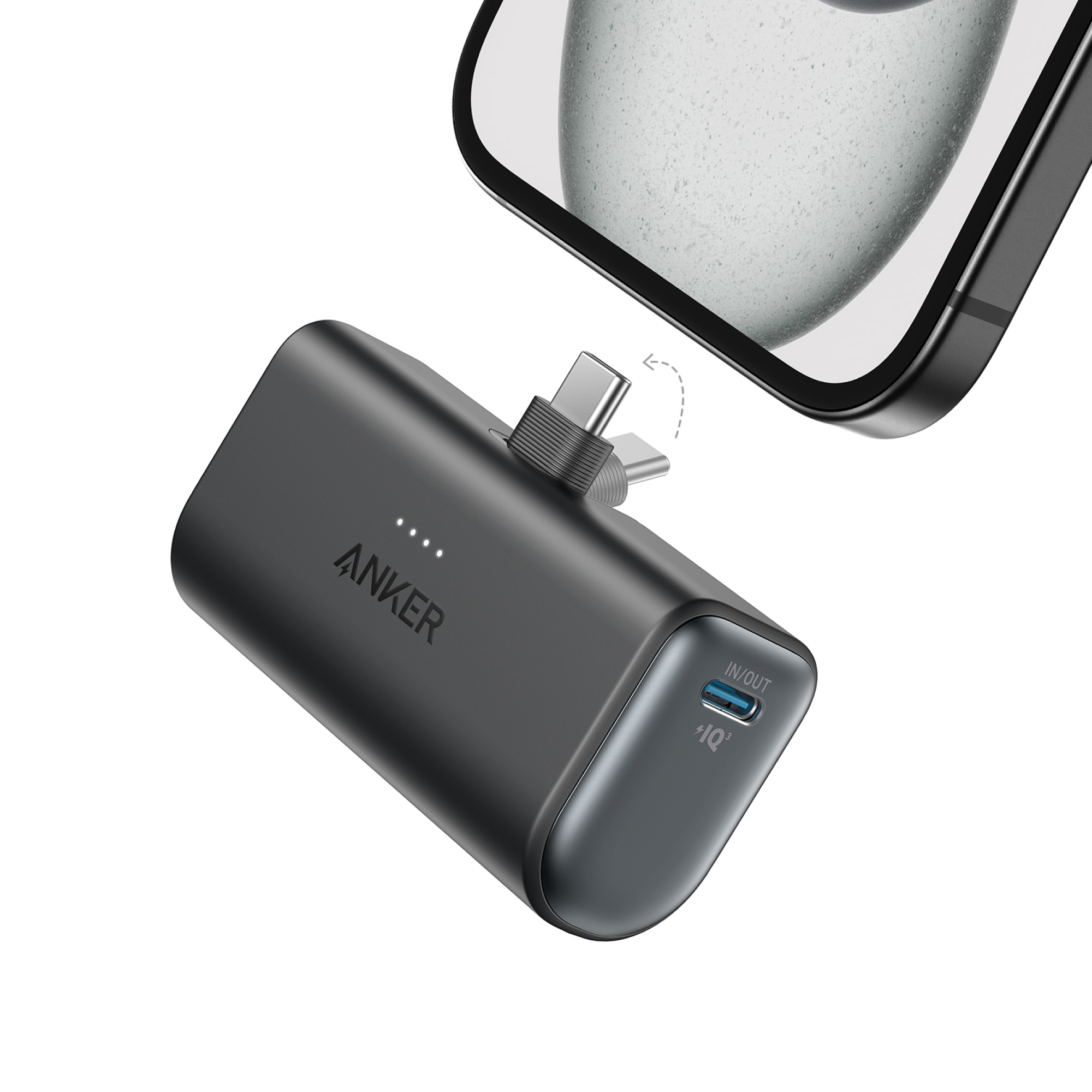 ANKER NANO POWER BANK (22.5W, BUILT-IN USB-C CONNECTOR) (H)OFFLINE - UN (EXCLUDED CN, EUROPE) BLACK 1 - 1