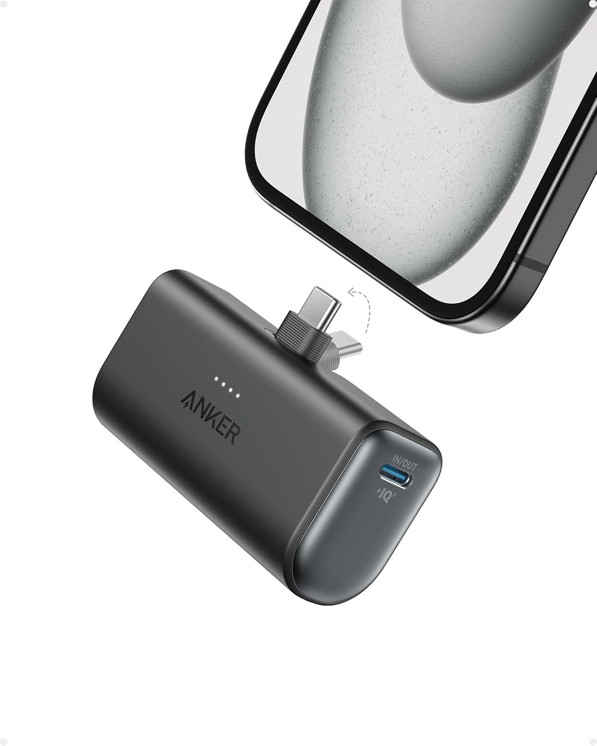 ANKER NANO POWER BANK (22.5W, BUILT-IN USB-C CONNECTOR) (H)OFFLINE - UN (EXCLUDED CN, EUROPE) BLACK 1 - 2