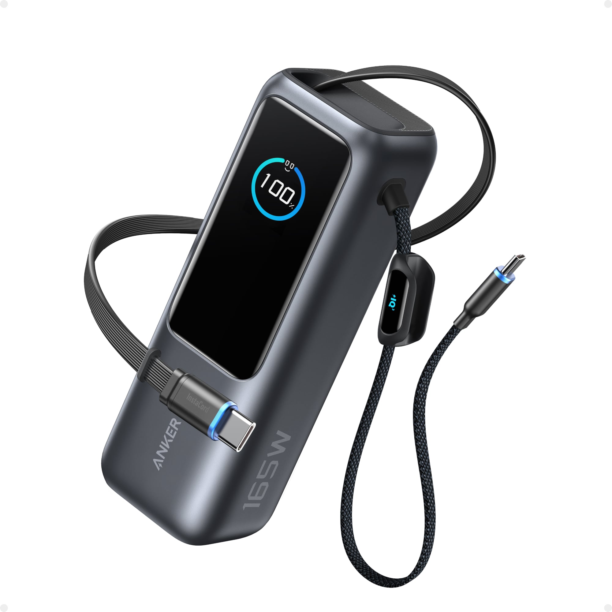 ANKER POWER BANK (25K, 165W, BUILT-IN USB-C AND RETRACTABLE CABLE) (H)OFFLINE - UN (EXCLUDED CN, EUROPE) BLACK 1 - 1
