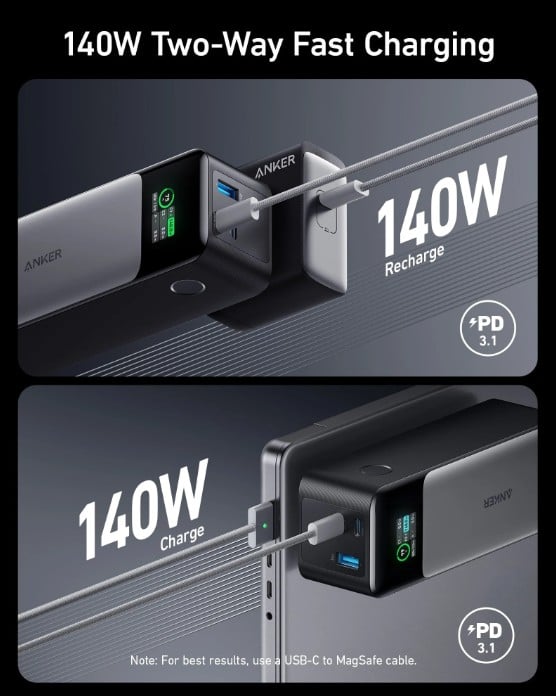 ANKER 737 POWER BANK GEN 2 (0)ONLINE - UN BLACK 1 - 4