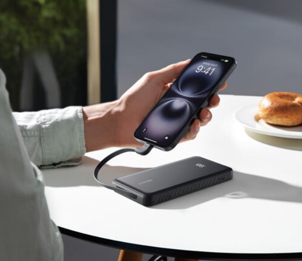ANKER ZOLO POWER BANK (10K, 22.5W, BUILT-IN USB-C CABLE) (H)OFFLINE - UN (EXCLUDED CN, EUROPE) BLACK 1 - 3