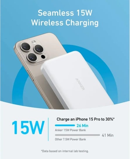 ANKER MAGGO POWER BANK (10K, MAGNETIC WIRELESS) (H)OFFLINE - UN (EXCLUDED CN, EUROPE) WHITE 1 - 8