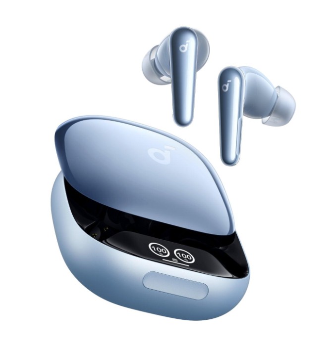 SOUNDCORE LIBERTY 4 PRO GLOSSY LIGHT BLUE - 4