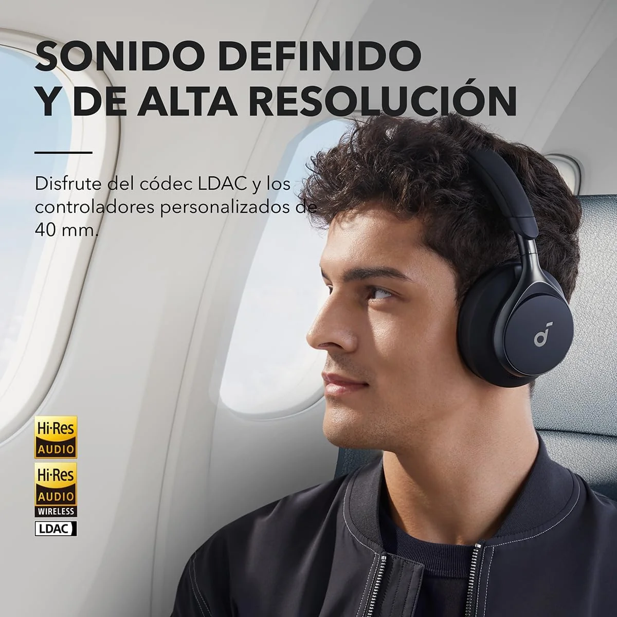 AUDÍFONOS ANKER SOUNDCORE SPACE ONE BLUETOOTH BLACK - 4