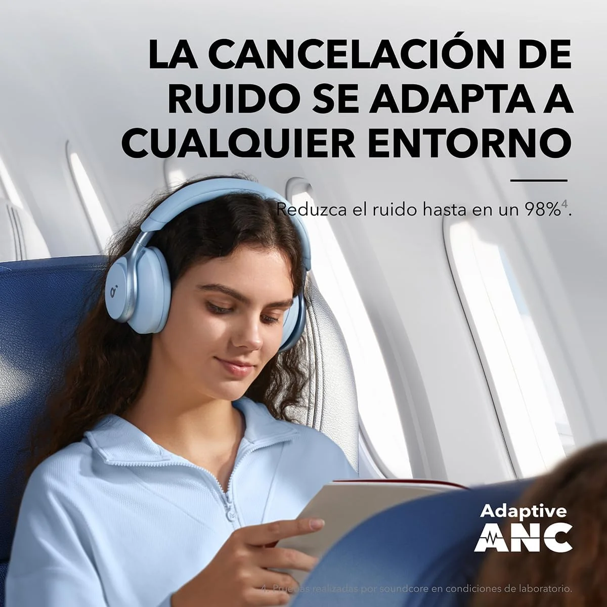 AUDÍFONOS ANKER SOUNDCORE SPACE ONE BLUETOOTH BLUE - 3