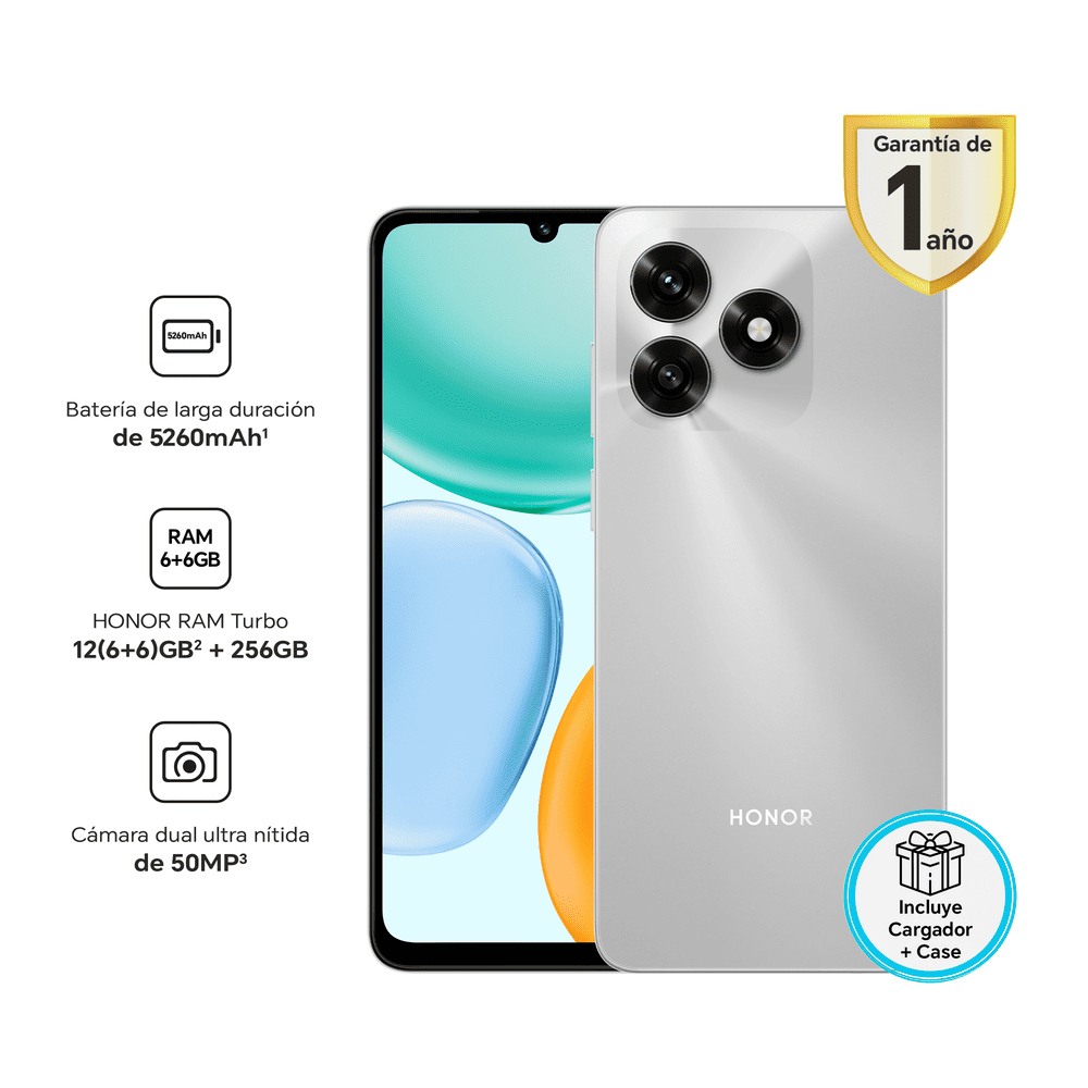 CELULAR HONOR X5C PLUS 4GB + 256GB (NLA-LX3) - SILVER - 1