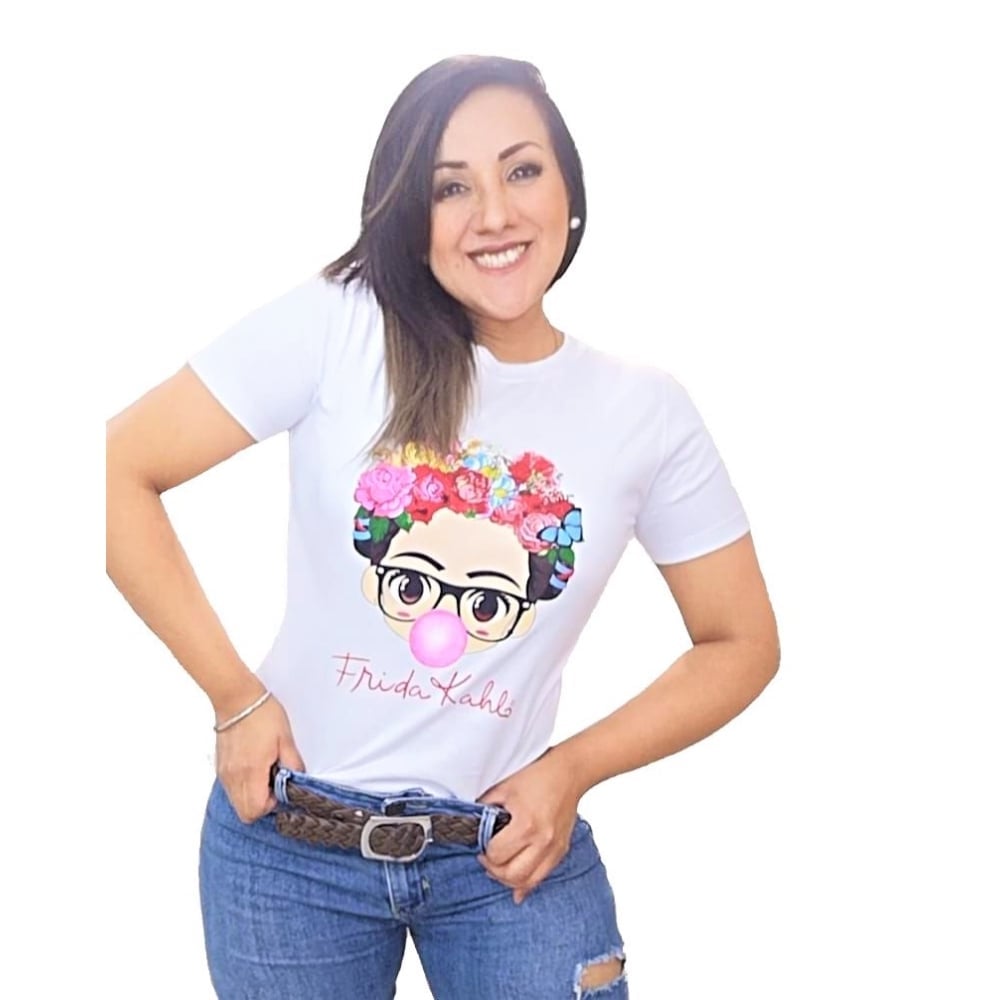 POLO MUJER NATHALIE LOVE IT DISEÑO FRIDA KAHLO - 1