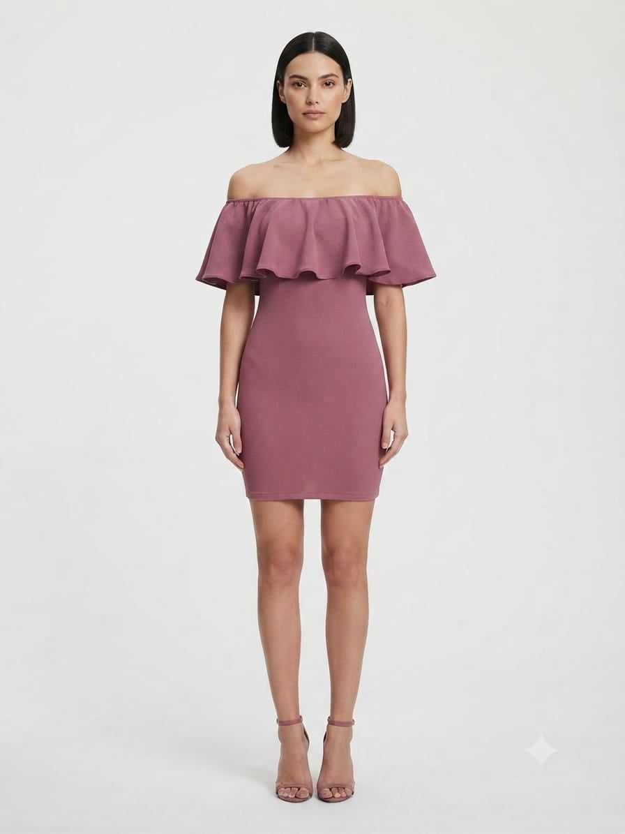 VESTIDO CEÑIDO MUJER NATHALIE LOVE IT MORA RUMBERA - 1