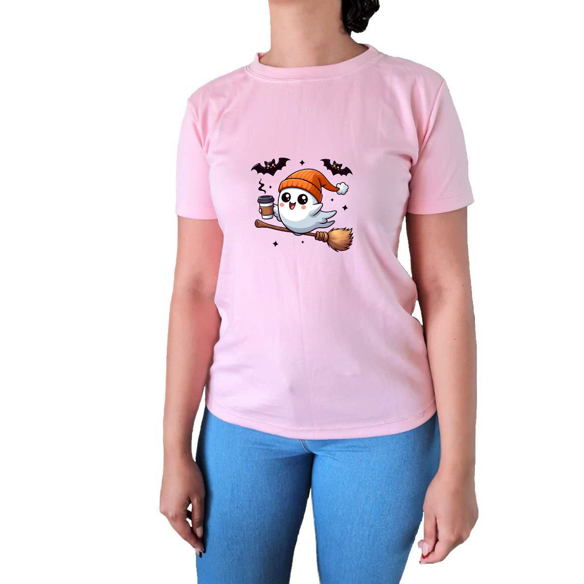 POLO MANGA CORTA ALGODÓN MUJER NATHALIE LOVE IT ROSADO FANTASMA - 1