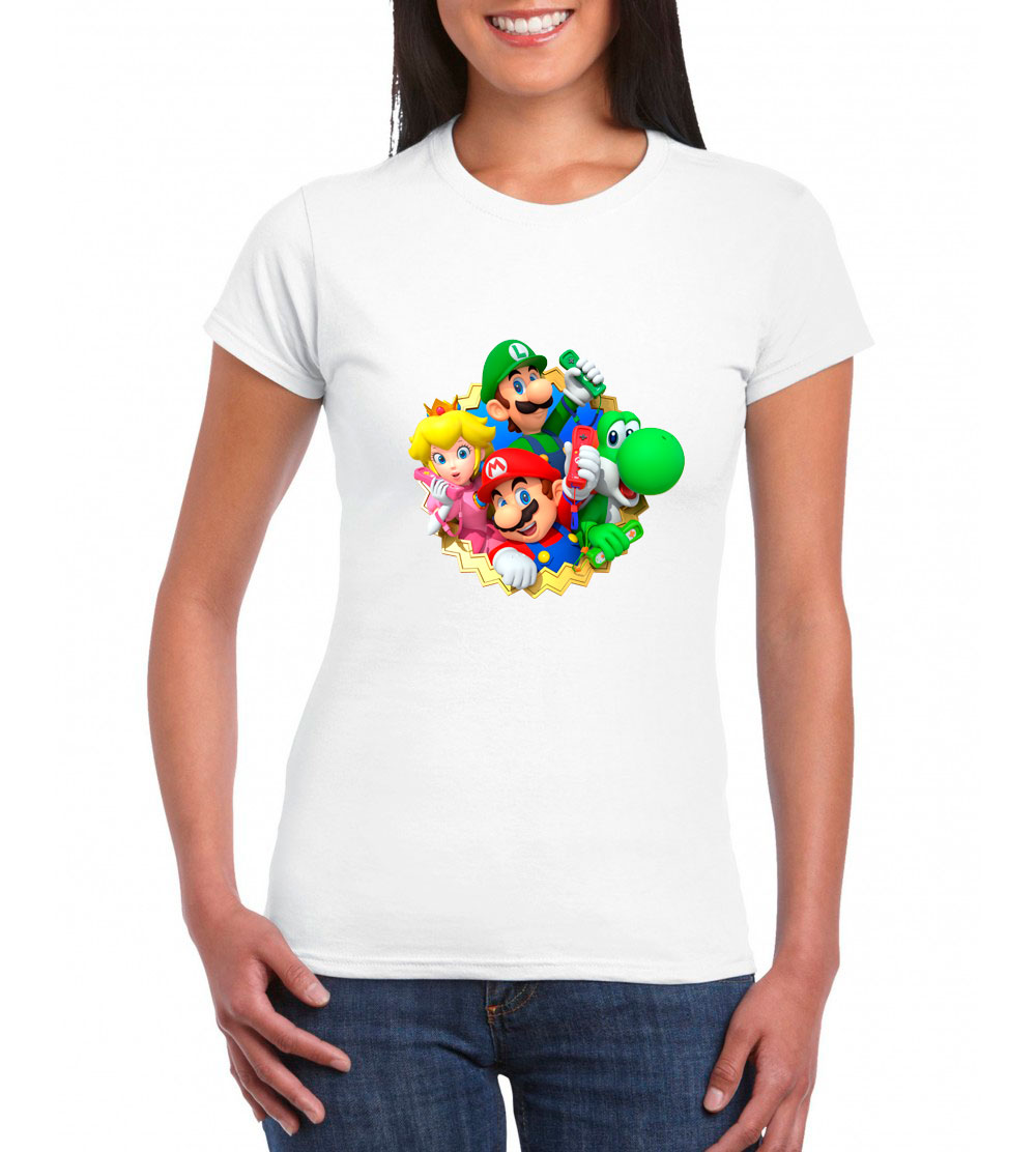 POLO MANGA CORTA ALGODÓN MUJER NATHALIE LOVE IT BLANCO MARIO N - 1