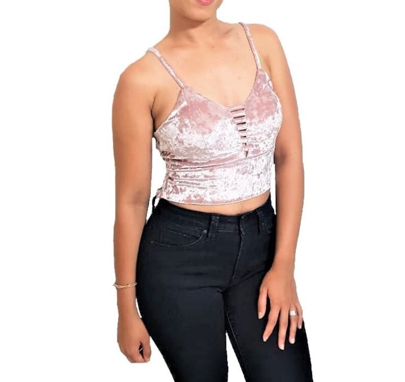 POLO TERCIOPELO MUJER NATHALIE LOVE IT ROSADO TOP BRISA - 1