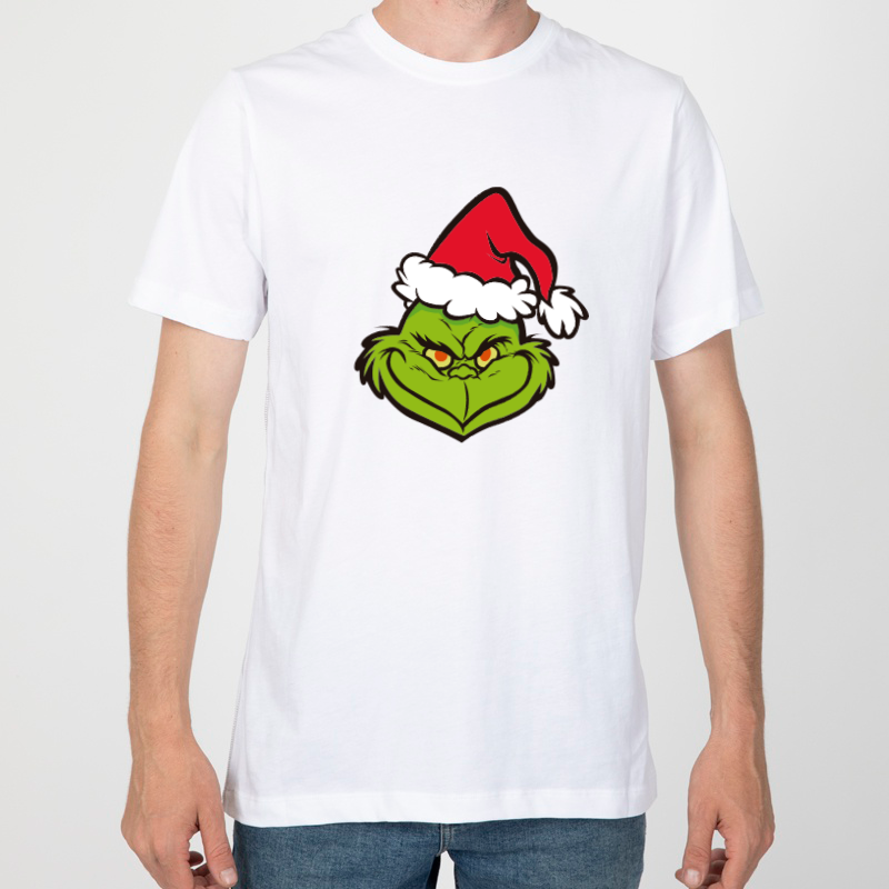 POLO MANGA CORTA ALGODÓN HOMBRE NATHALIE LOVE IT BLANCO DISEÑO GRINCH - 1