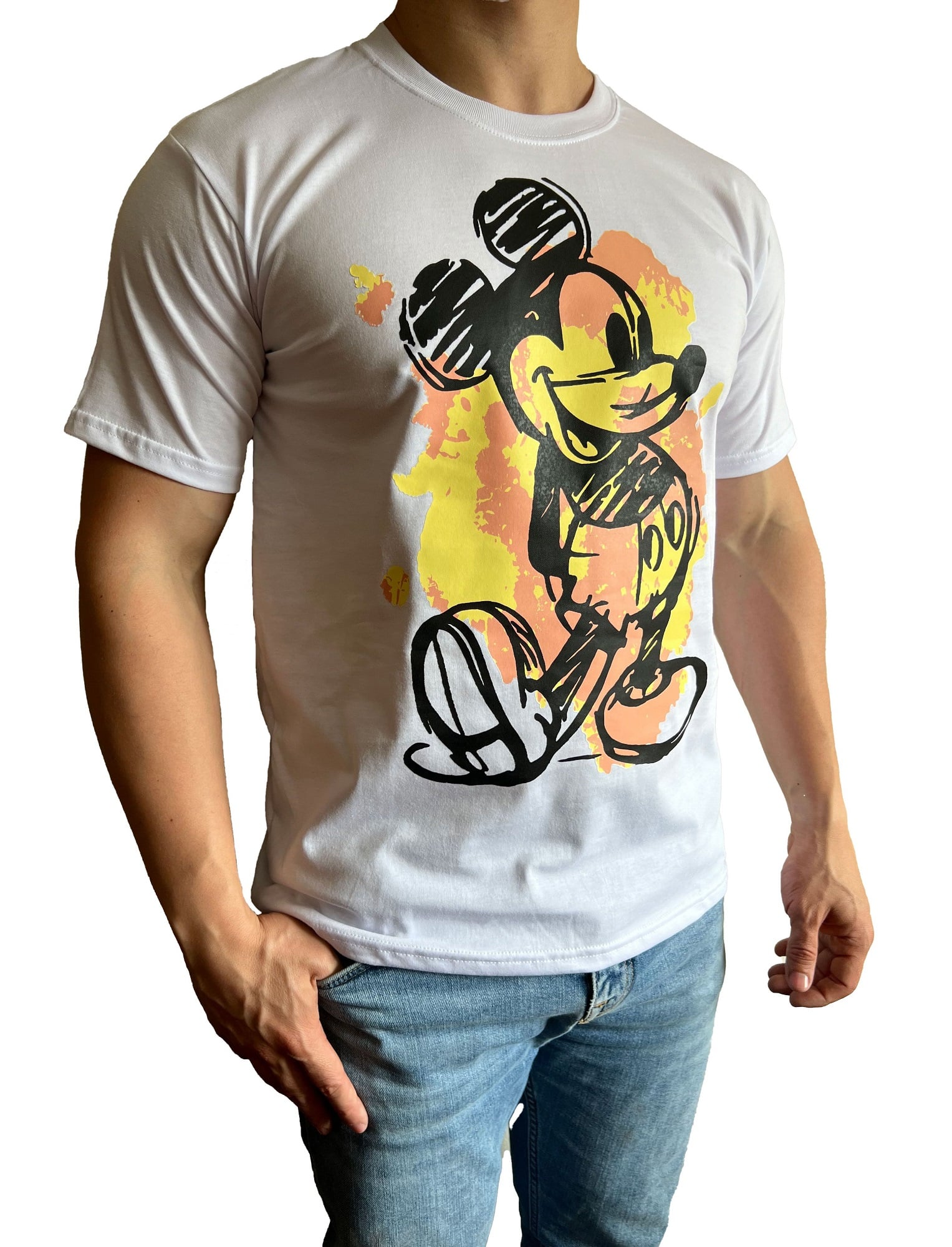POLO HOMBRE DISEÑO MICKEY LUZ - 2
