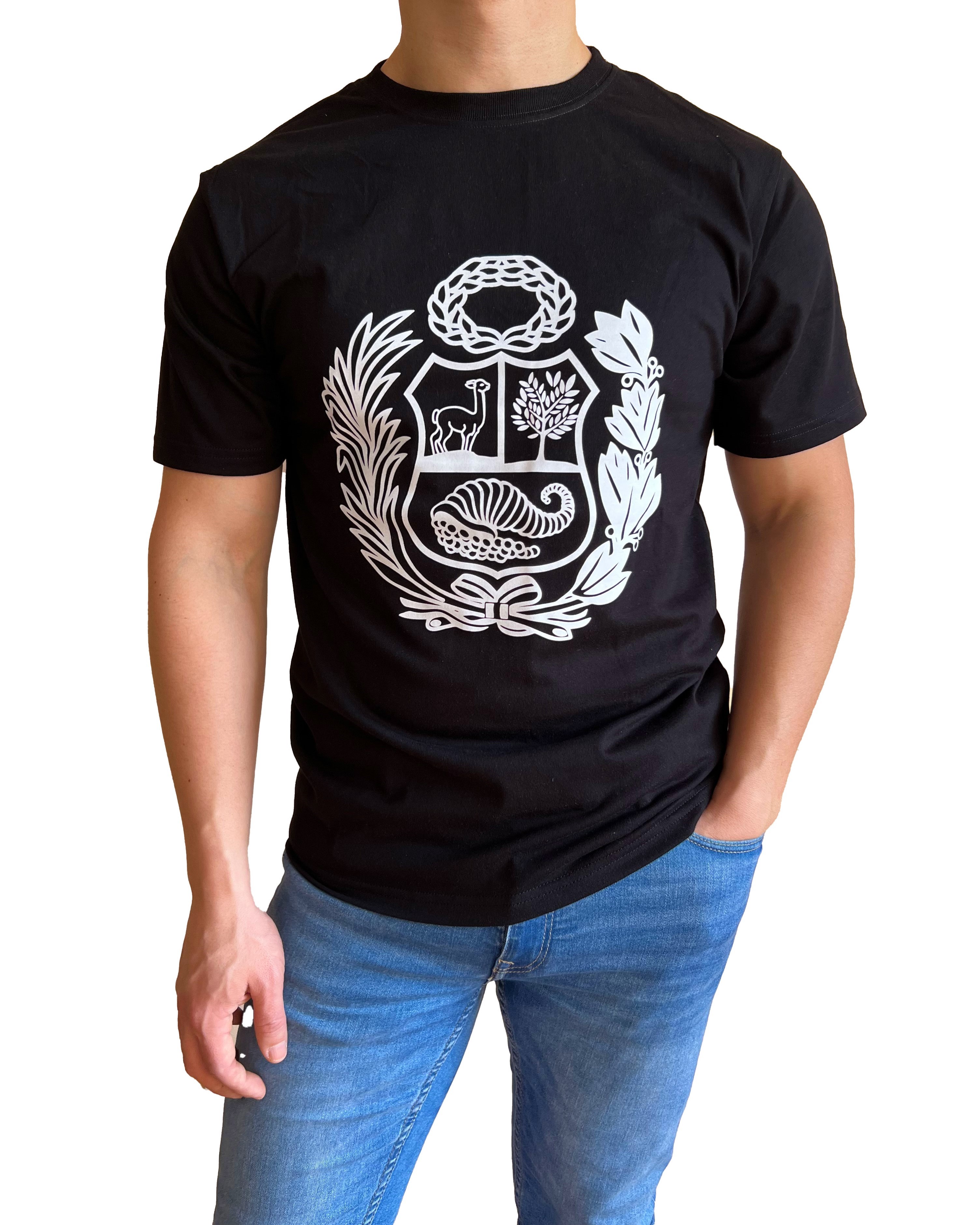 POLO HOMBRE DISEÑO ESCUDO BLANCO - 1