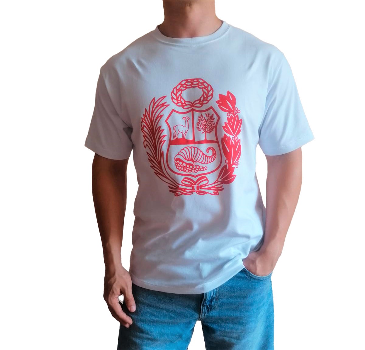 POLO HOMBRE DISEÑO ESCUDO ROJO - 1