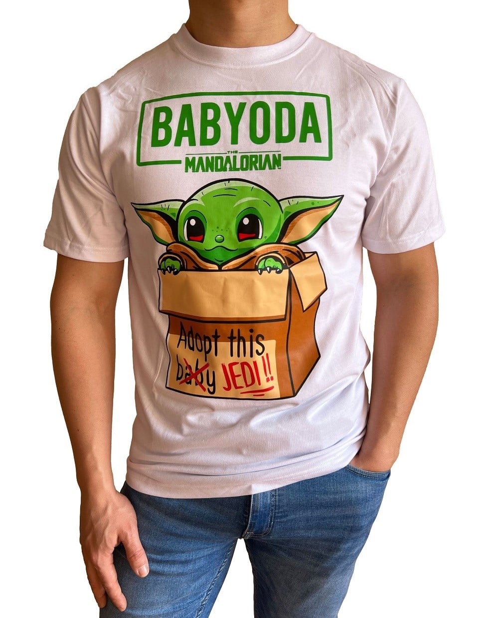 POLO HOMBRE DISEÑO BABY YODA - 1