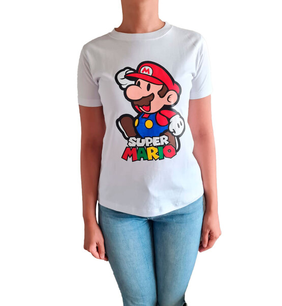 POLO MUJER MANGA CORTA MARIO BROS - 1