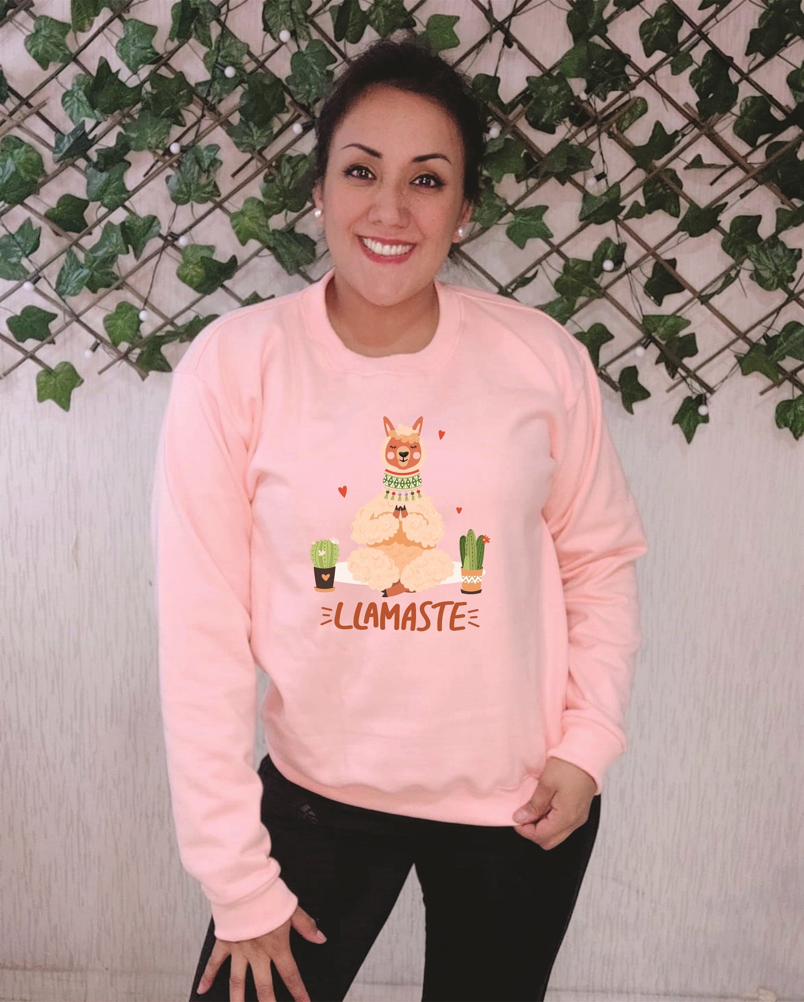 POLERA MUJER DISEÑO LLAMASTE - 1