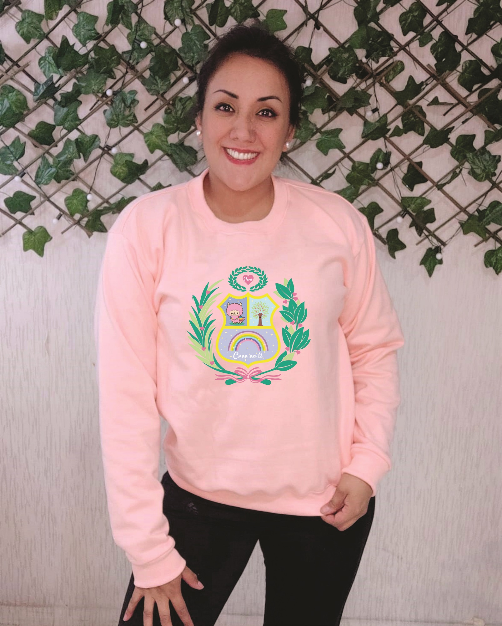 POLERA MUJER DISEÑO ESCUDO PINK - 1
