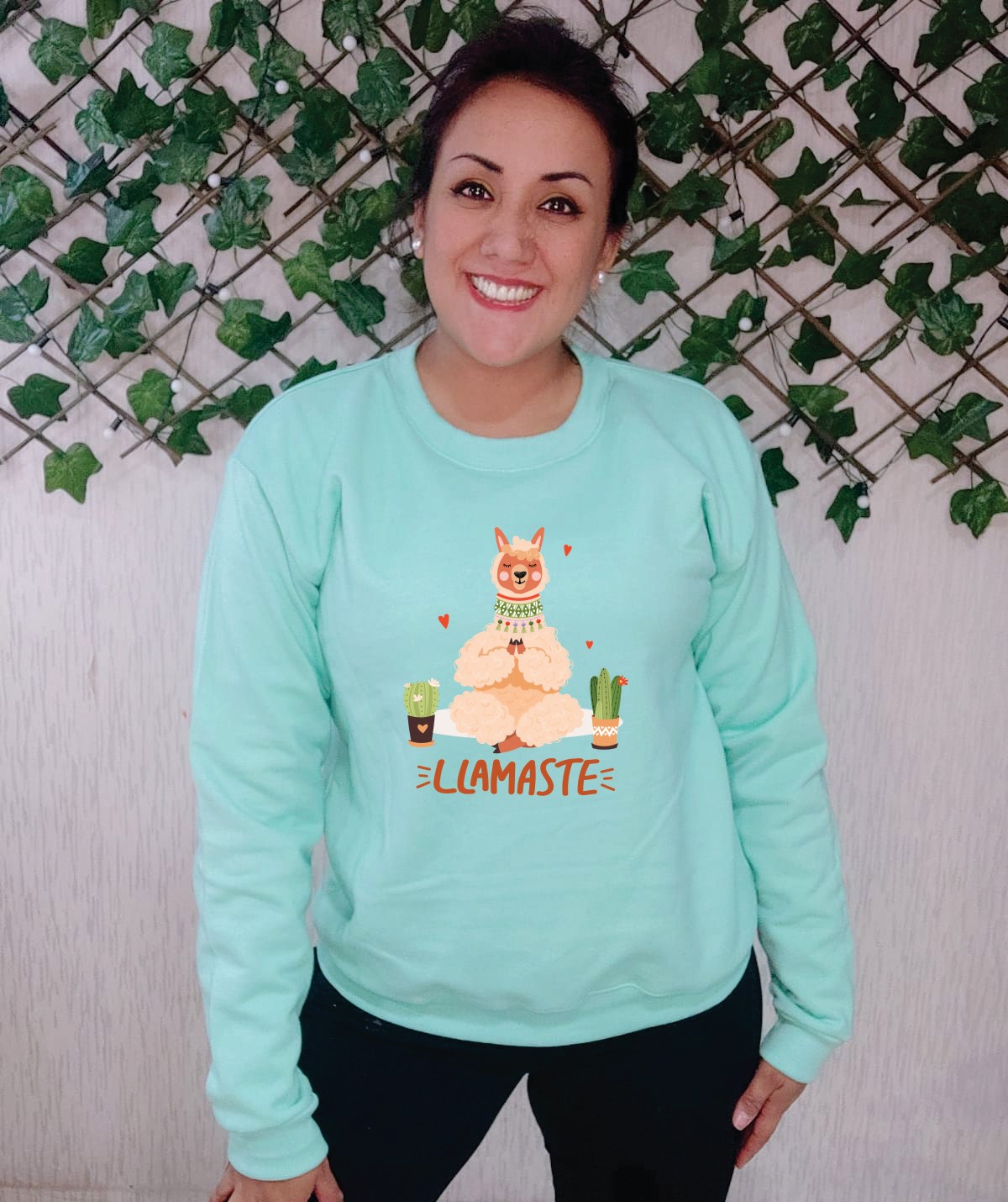 POLERA MUJER DISEÑO LLAMASTE - 1