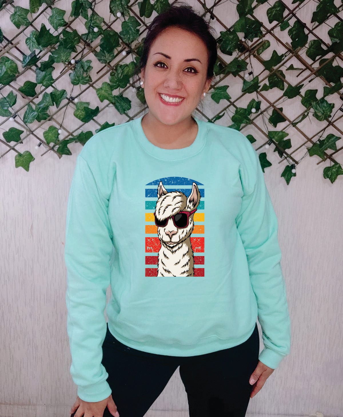 POLERA MUJER DISEÑO LLAMA - 1