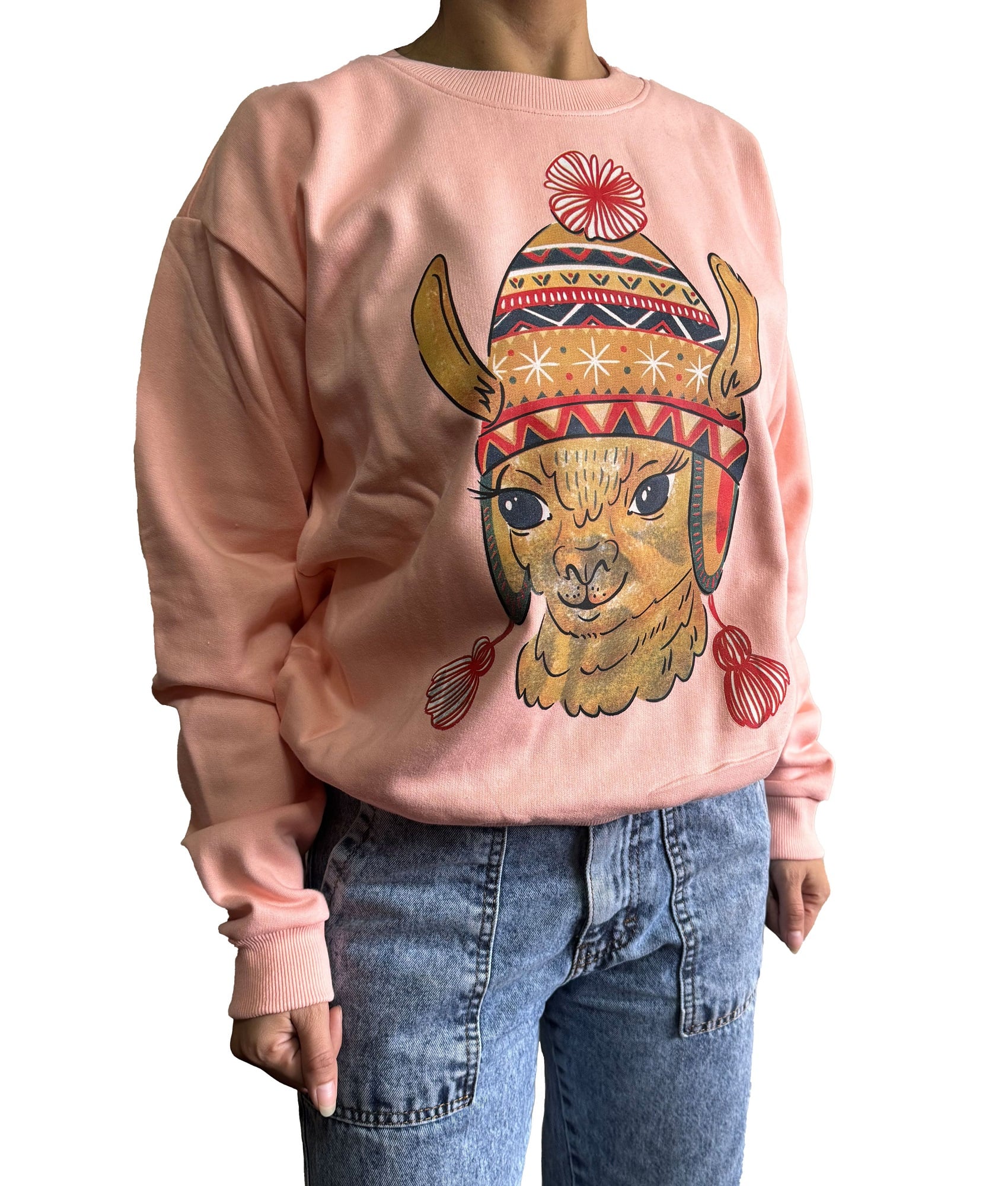 POLERA MUJER DISEÑO LLAMA - 1
