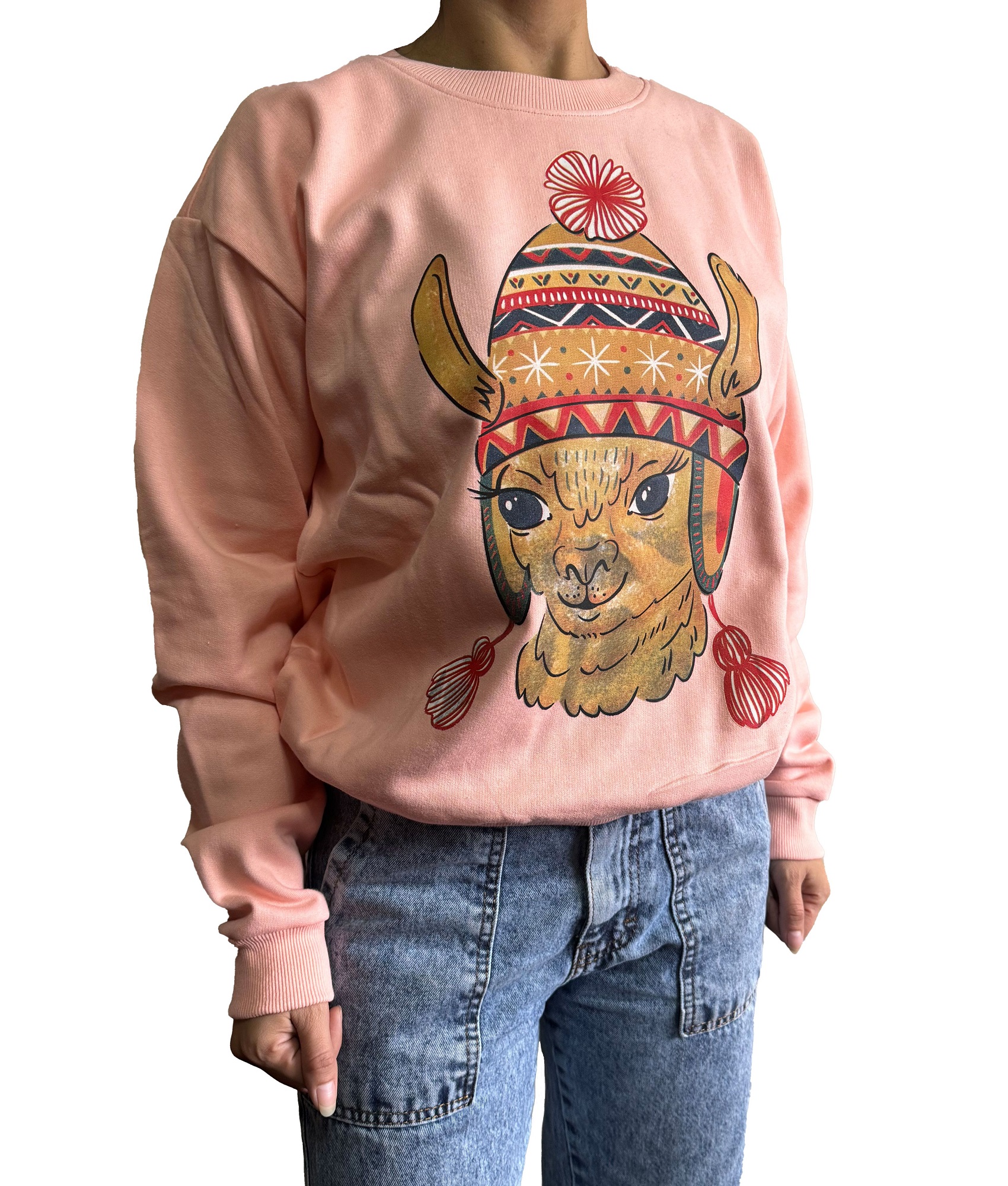 POLERA MUJER DISEÑO LLAMA - 1