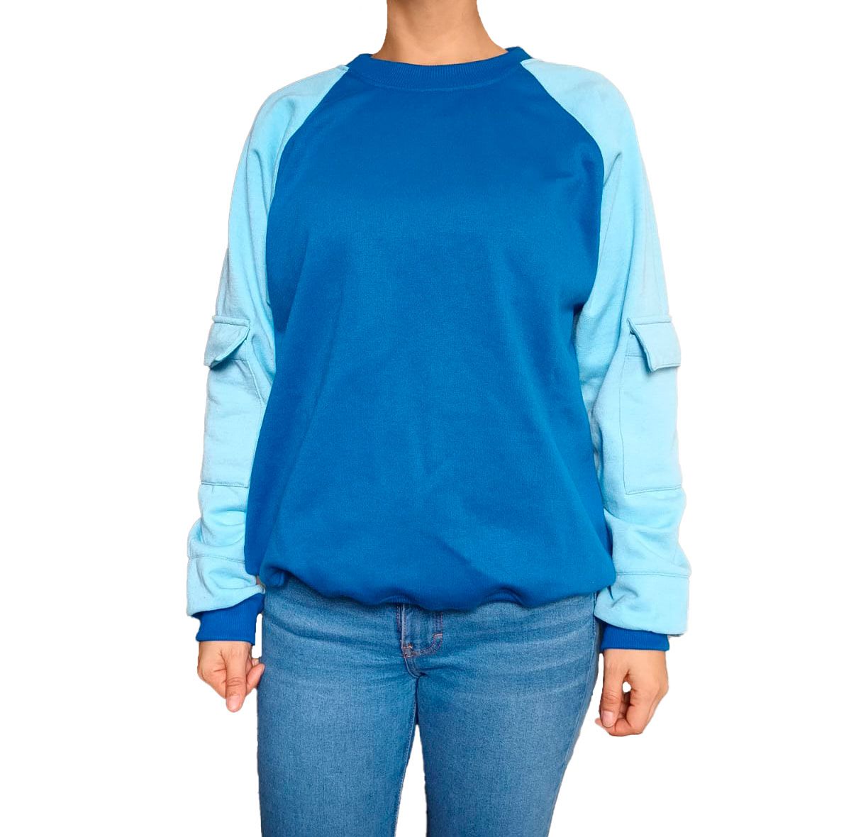 POLERA MUJER DISEÑO MANGA RANGLA - 1