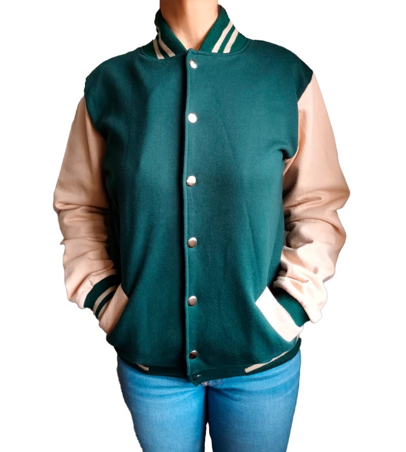 CASACA BOMBER UNISEX - NATHALIE LOVE IT - VERDE - 1