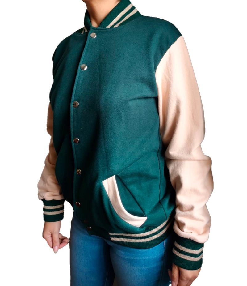 CASACA BOMBER UNISEX - NATHALIE LOVE IT - VERDE - 2