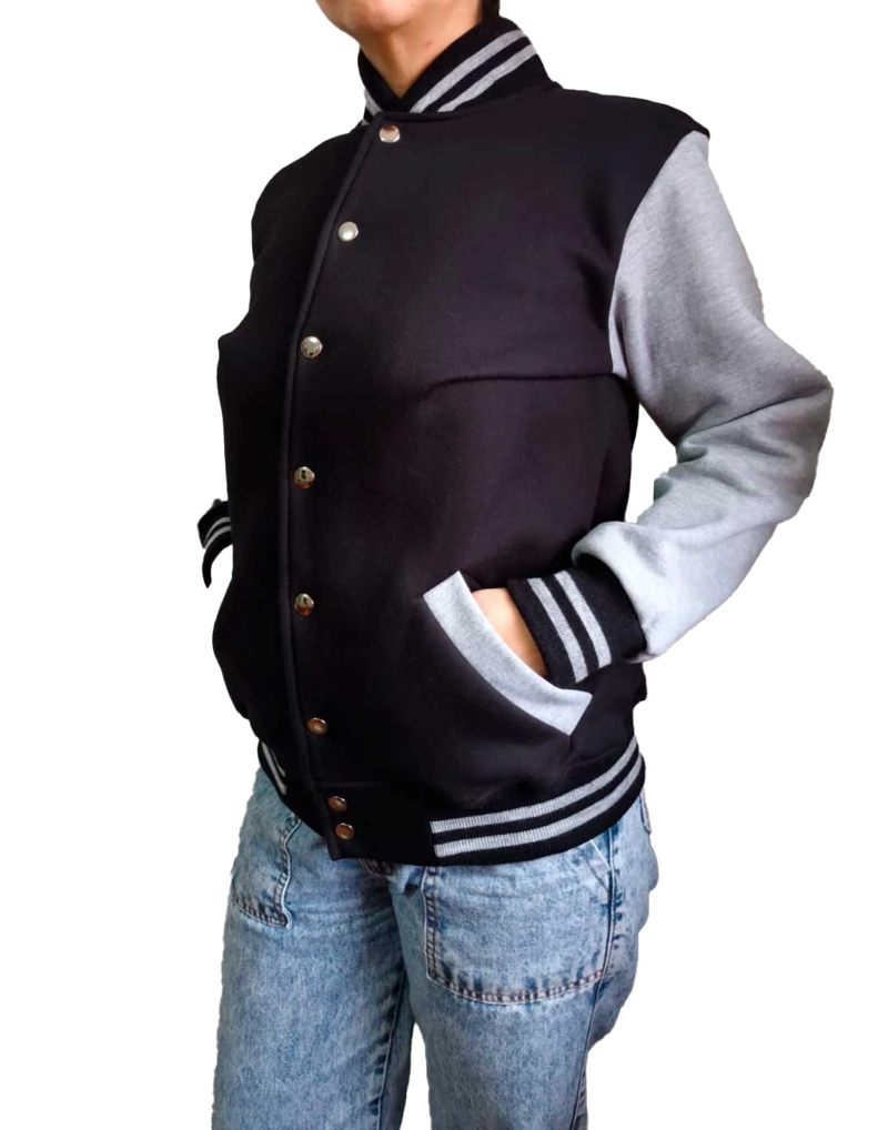 CASACA BOMBER UNISEX - NATHALIE LOVE IT - NEGRO - 2