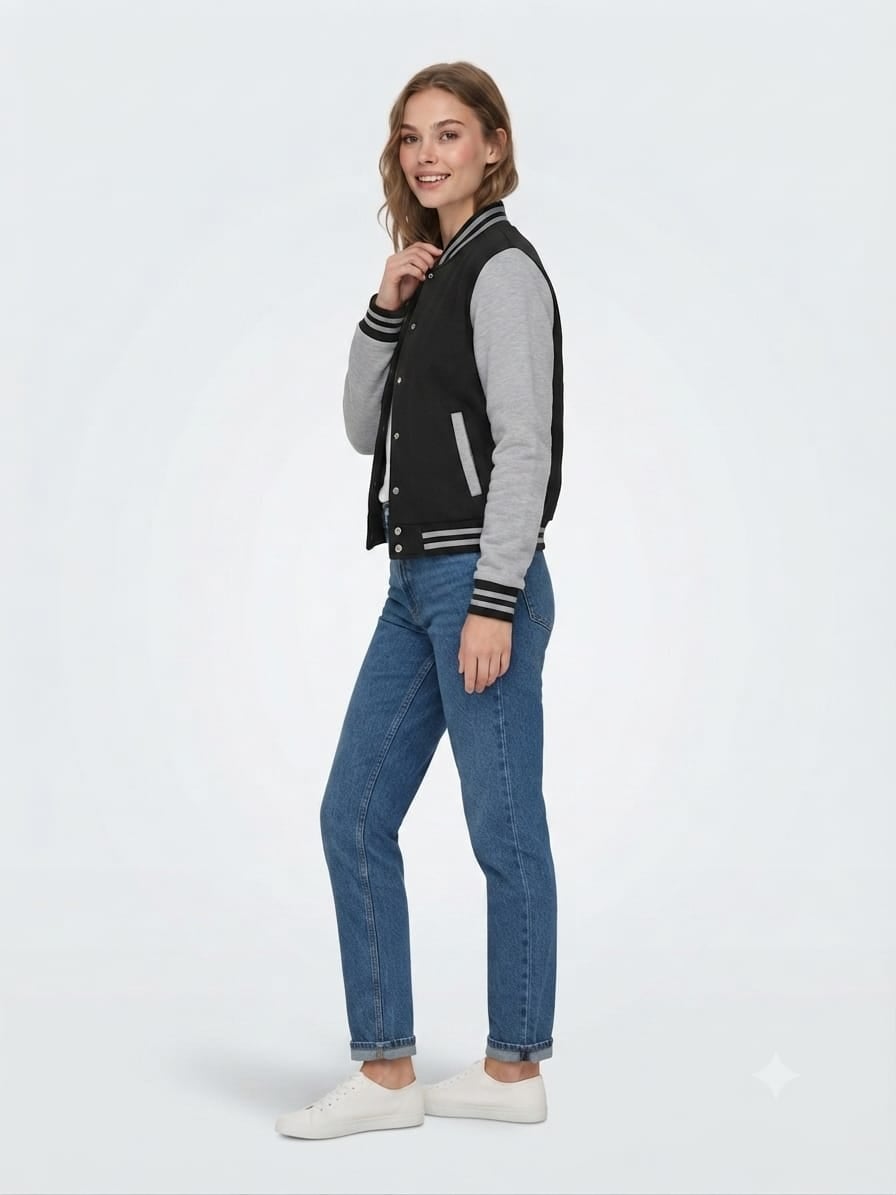 CASACA BOMBER UNISEX - NATHALIE LOVE IT - NEGRO - 2