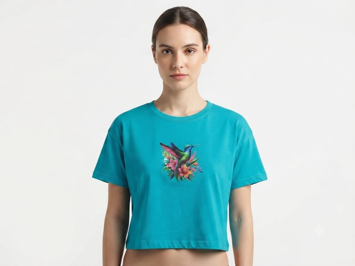 POLO MUJER CROP TOP COLIBRI - NATHALIE LOVE IT - TURQUESA / TURQUESA / S - 2