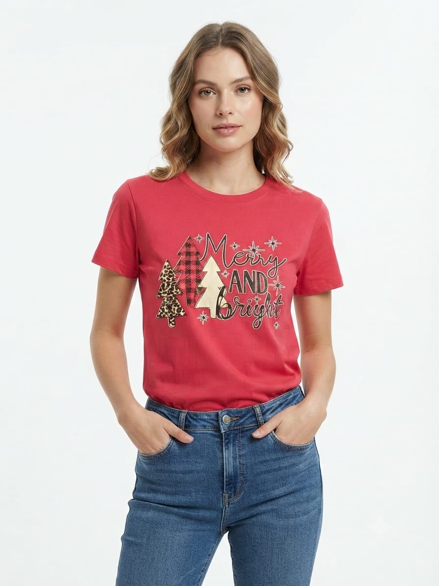 POLO MUJER PINOS - NATHALIE LOVE IT - ROJO / ROJO / L - 1