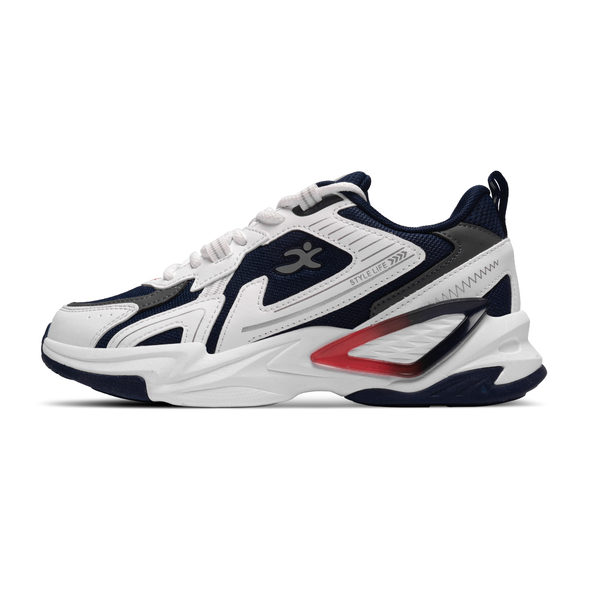 ZAPATILLAS URBANAS PARA HOMBRE I-RUN TEMPUS BLANCAS NEGRAS - 1