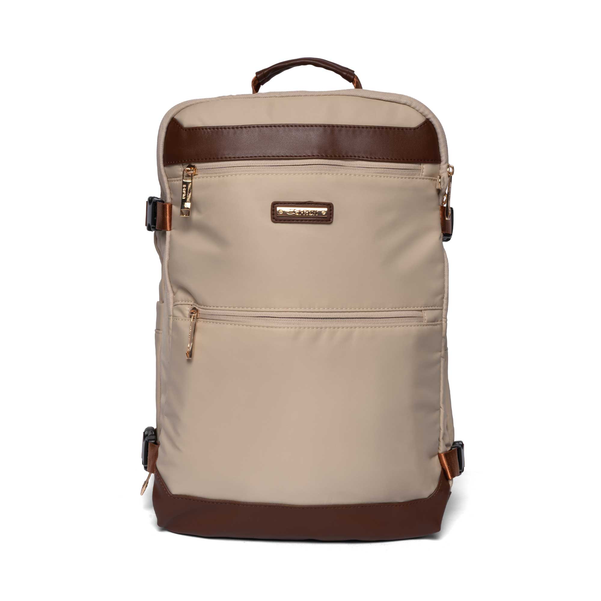 MOCHILA VIAJERA POTALAPTOP HALEY UNISEX H910 BEIGE - 1