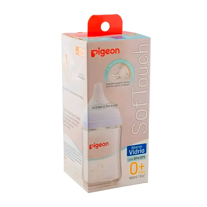 BIBERÓN PIGEON VIDRIO 160ML ANTICÓLICO Y LIBRE DE BPA - 2