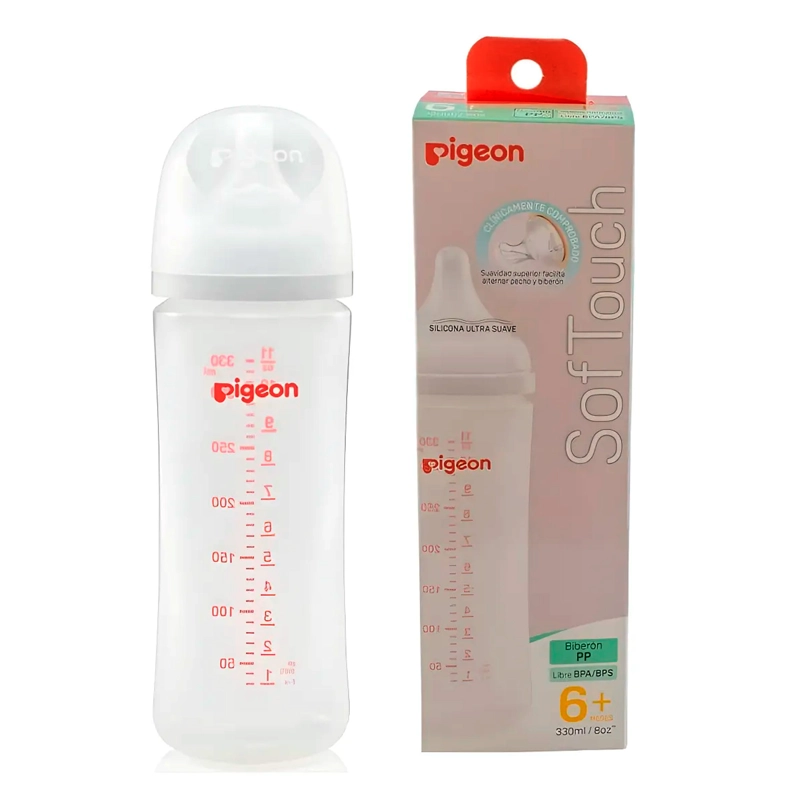 BIBERON PIGEON PP 330ML ANTICÓLICO LIBRE DE BPA/BPS - 1