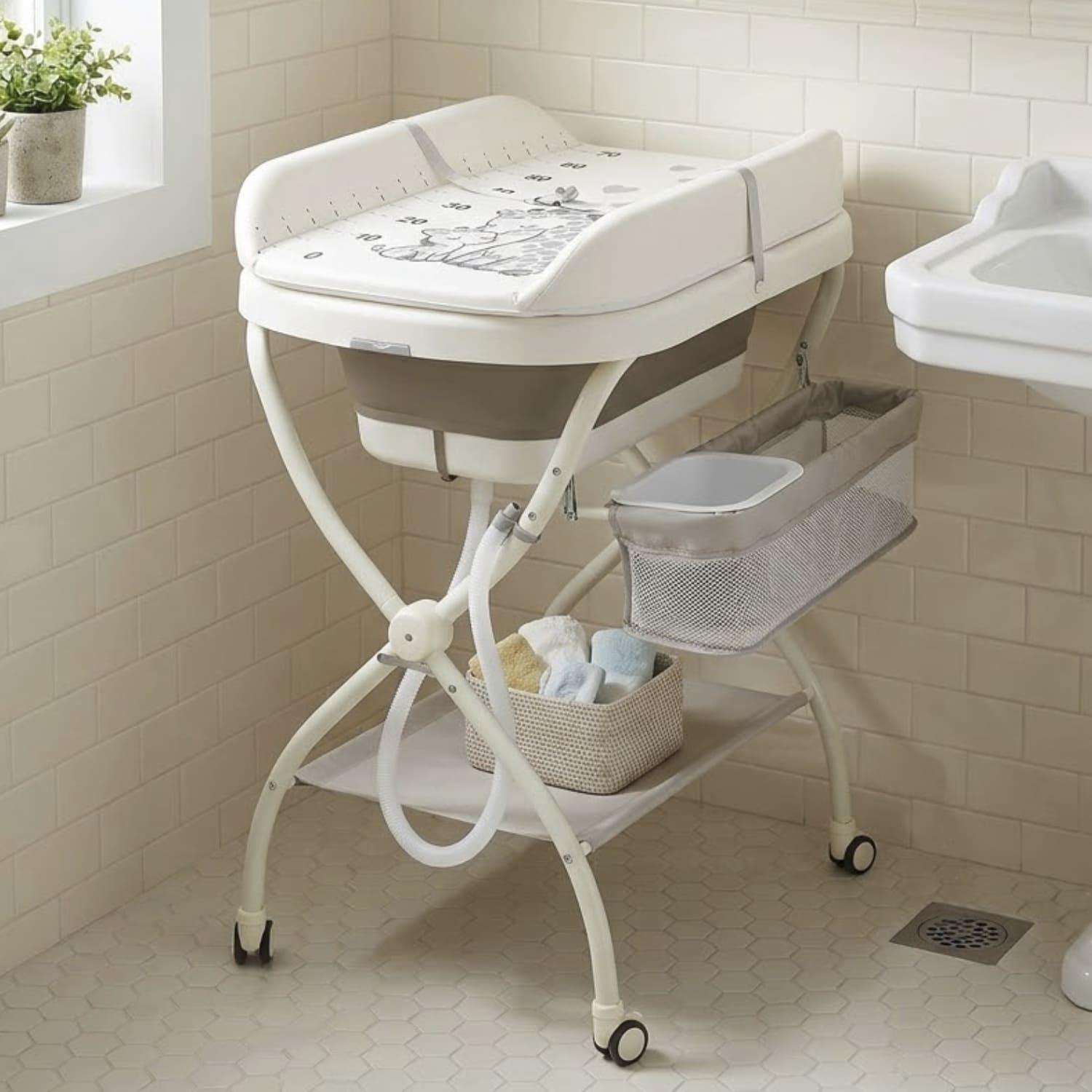 CAMBIADOR BAÑERA 2 EN 1 BEBE MULTIFUNCIONAL - 2