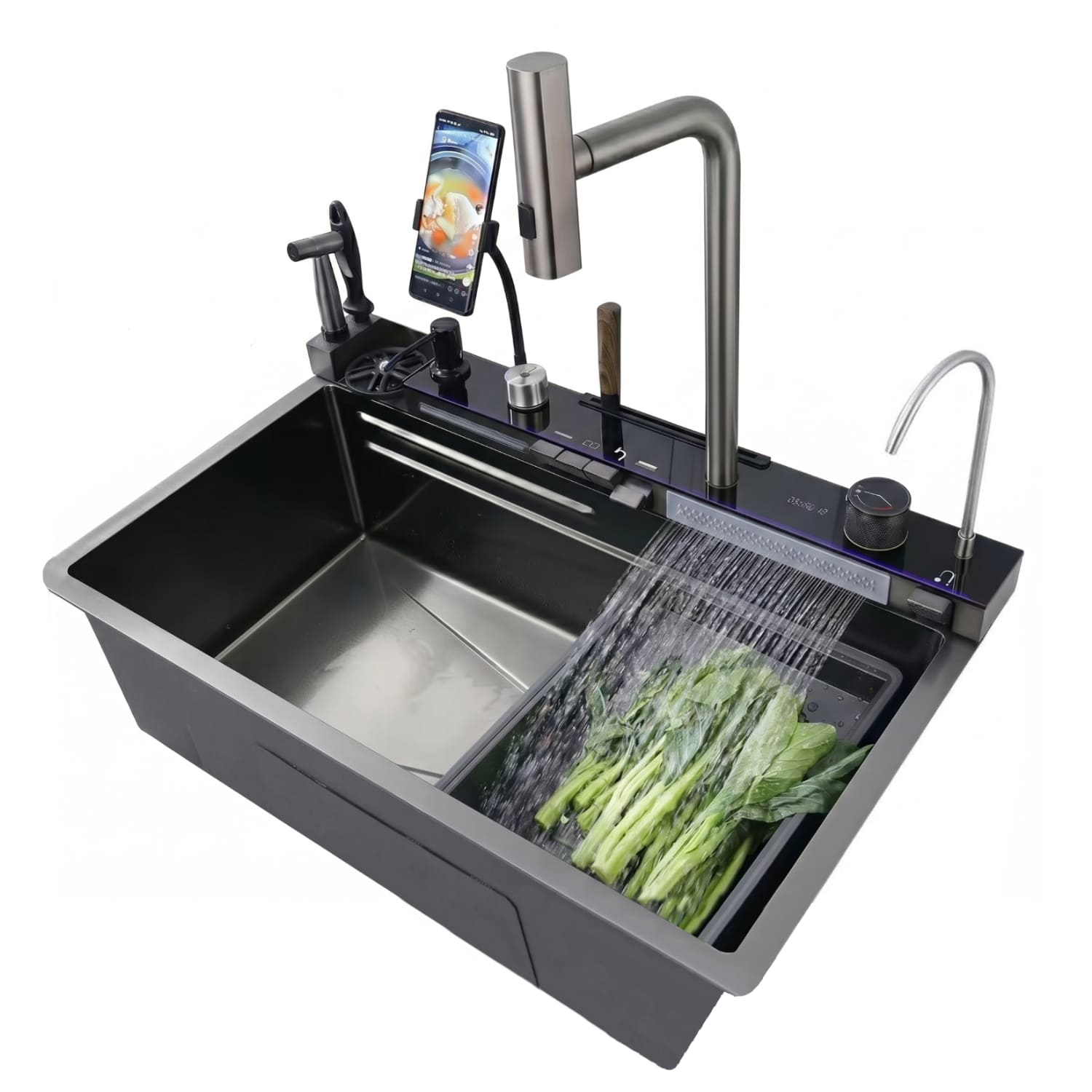 LAVADERO MULTIFUNCIONAL DE COCINA ACERO INOXIDABLE PRO - 1