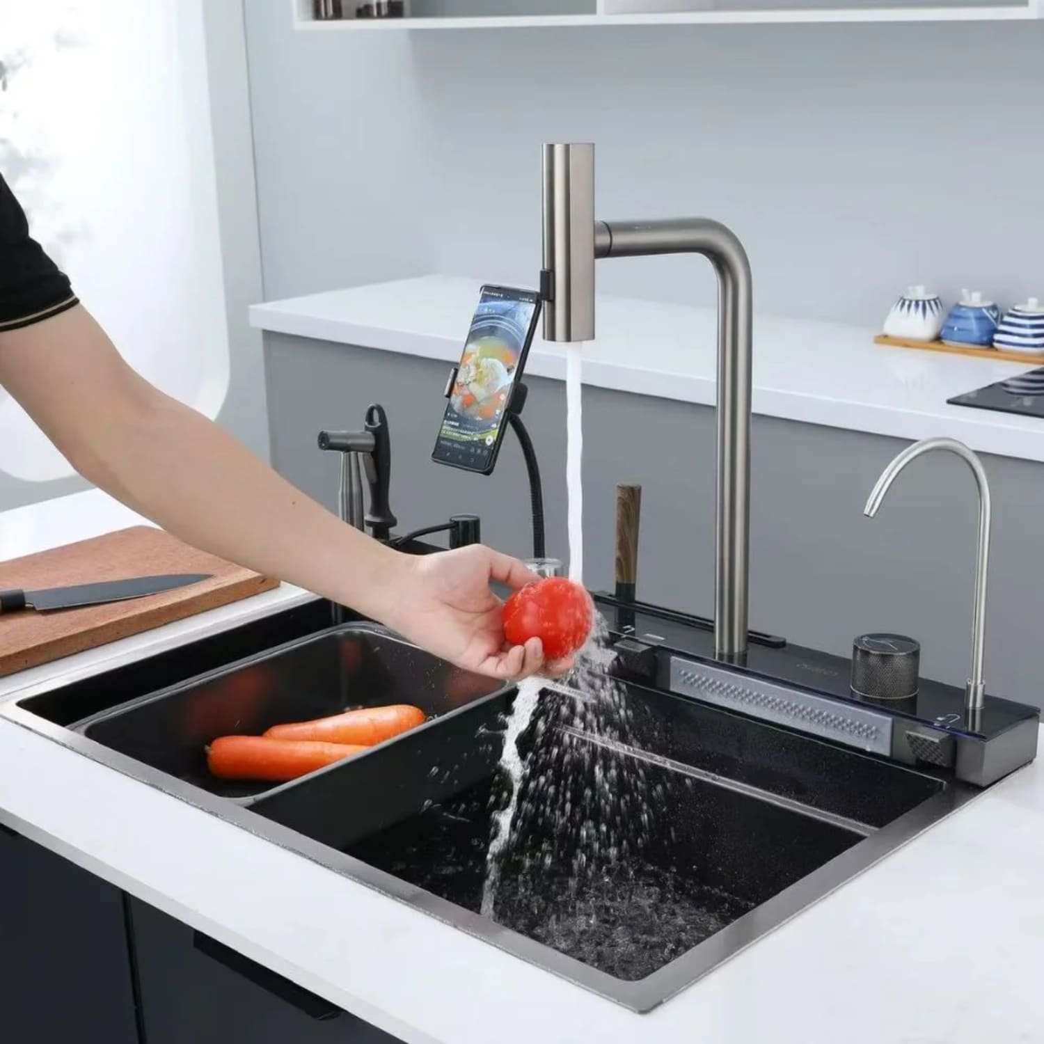 LAVADERO MULTIFUNCIONAL DE COCINA ACERO INOXIDABLE PRO - 2