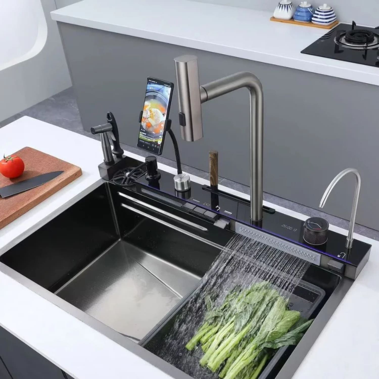 LAVADERO MULTIFUNCIONAL DE COCINA ACERO INOXIDABLE PRO - 6
