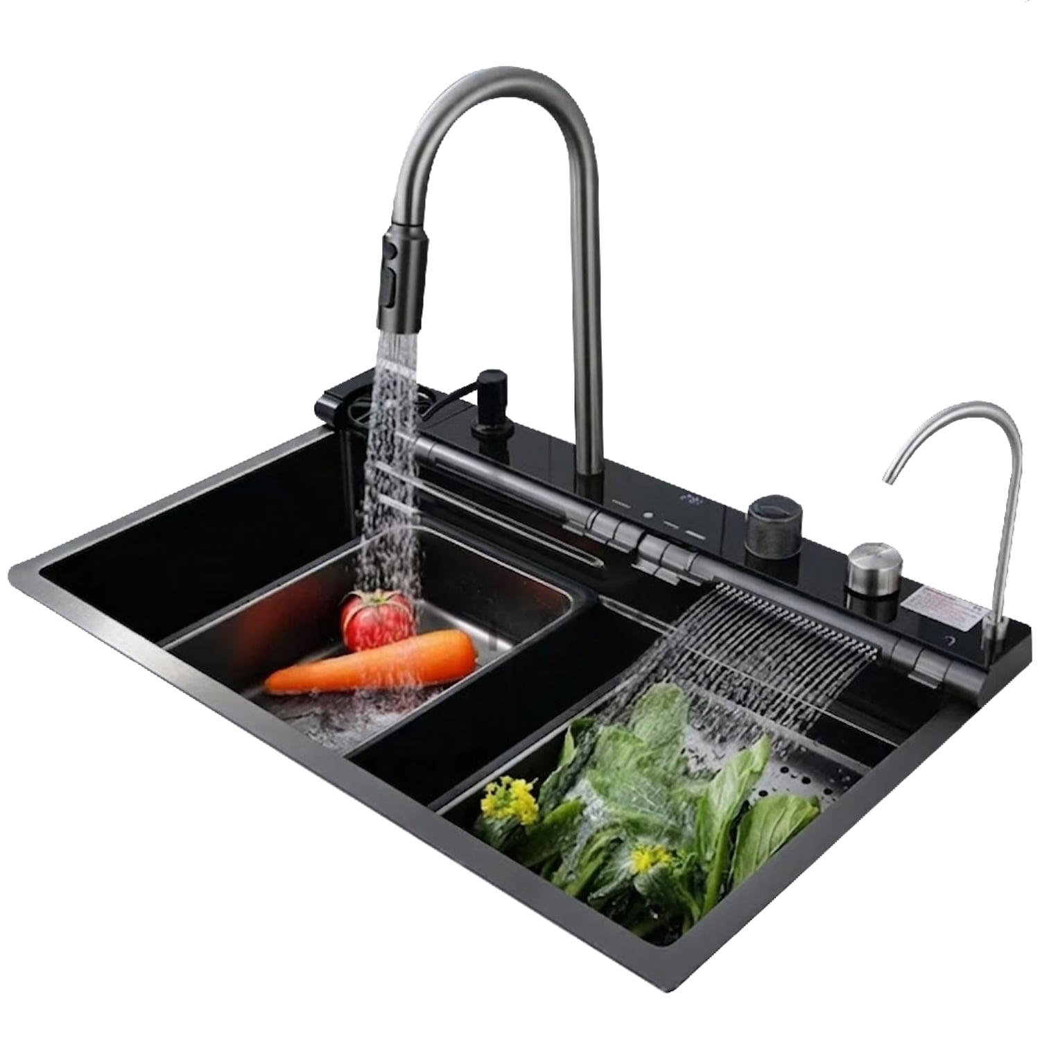 LAVADERO DE COCINA ACERO INOXIDABLE MULTIFUNCIONAL - 1