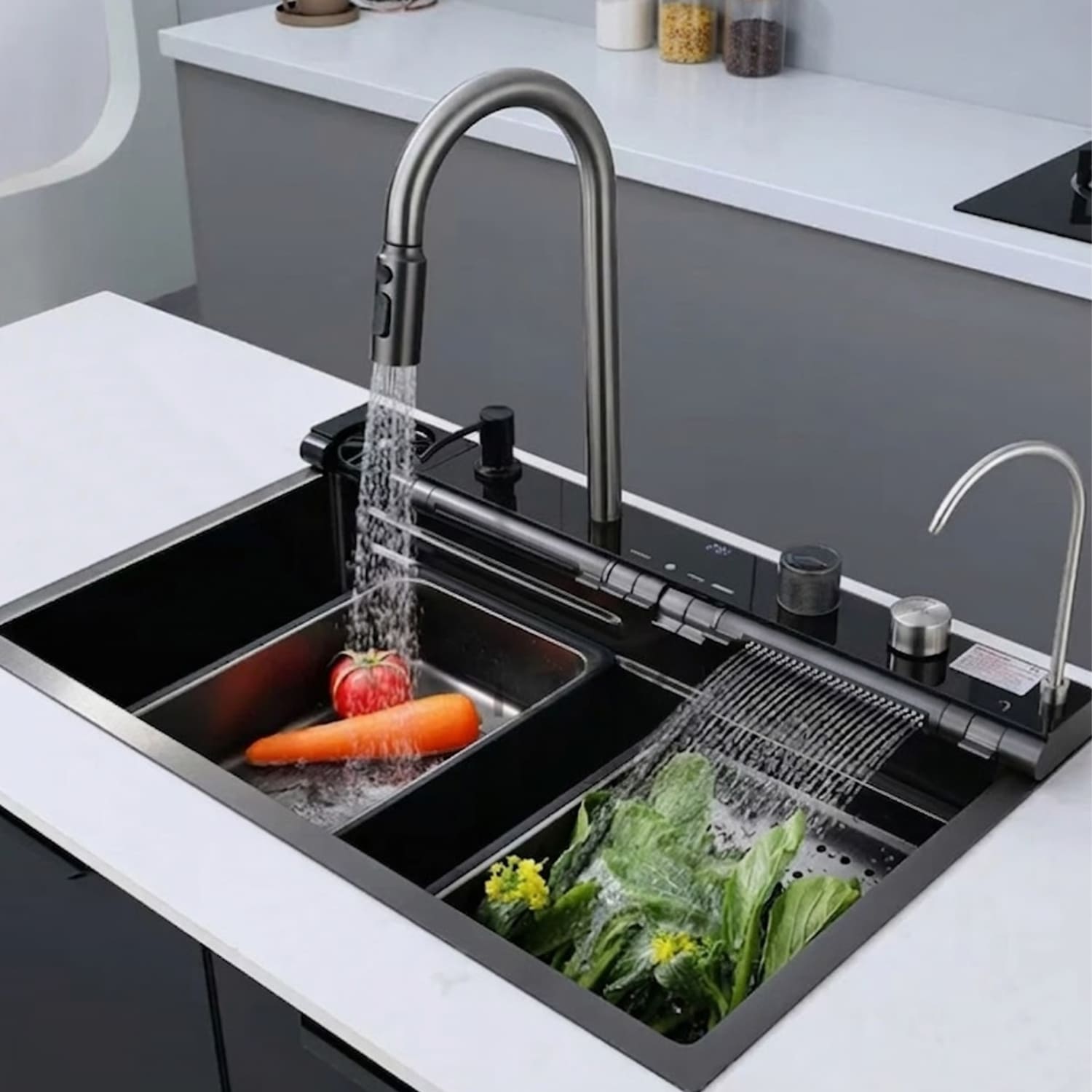 LAVADERO DE COCINA ACERO INOXIDABLE MULTIFUNCIONAL - 3