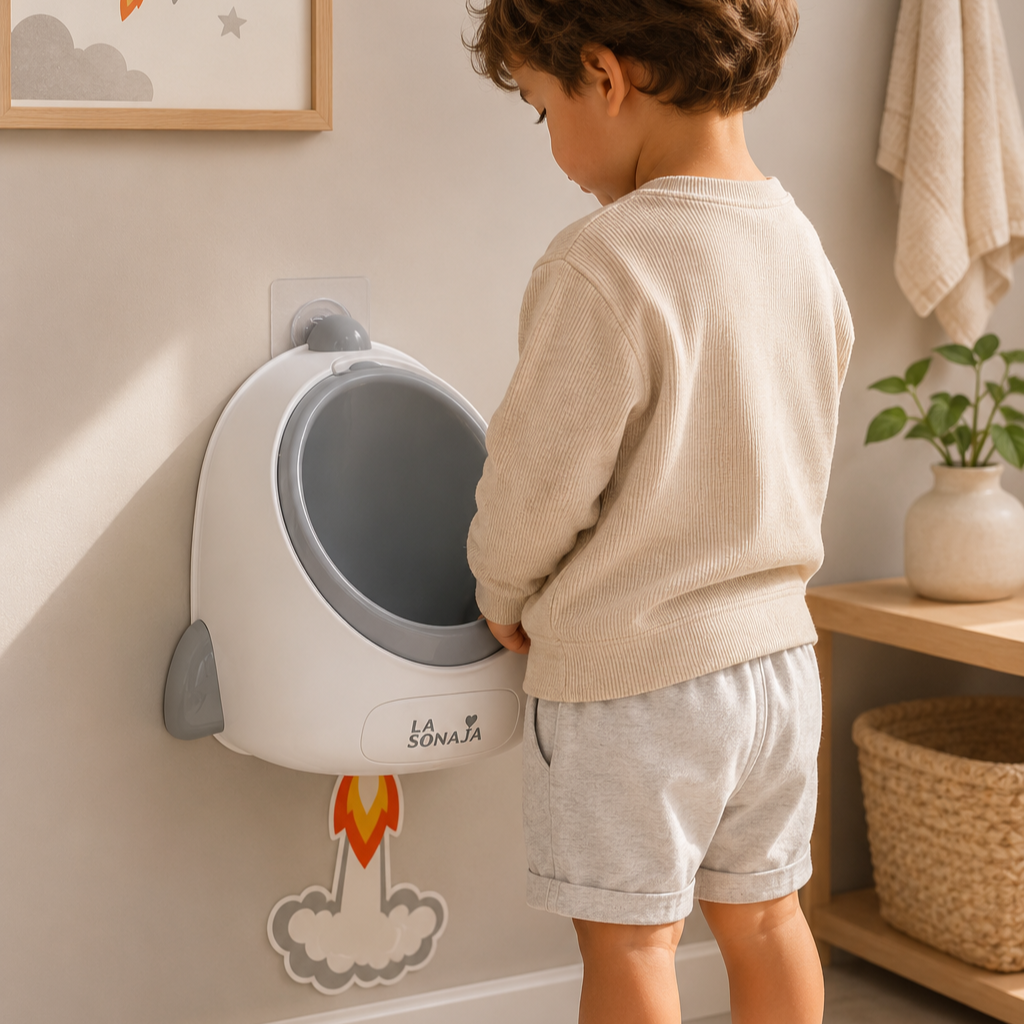 URINARIO PARA NIÑO LA SONAJA ROCKET BLANCO - 1