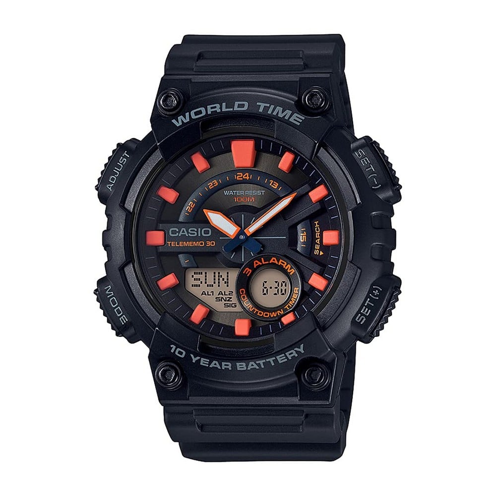RELOJ CASIO HOMBRE ANÁLOGO AEQ-110W-1A2VDF - 1