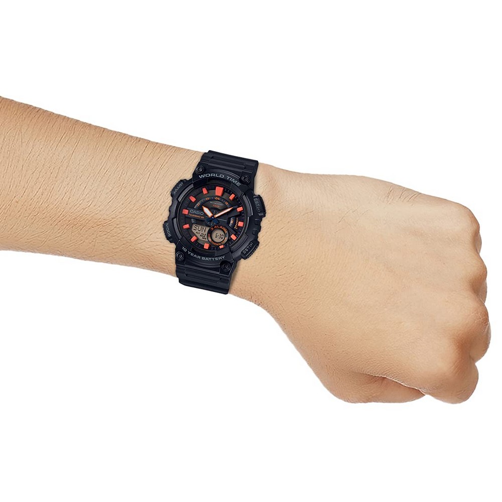 RELOJ CASIO HOMBRE ANÁLOGO AEQ-110W-1A2VDF - 4